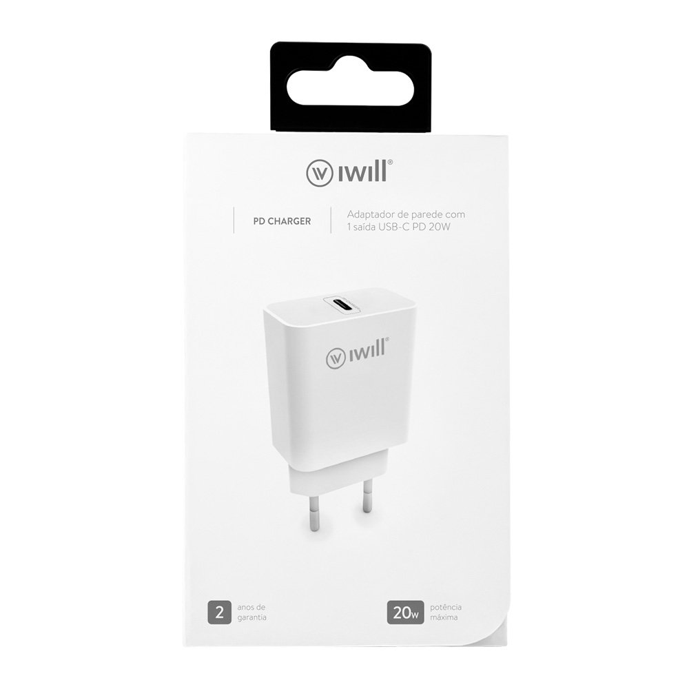 Carregador de Parede com 1 USB-C PD 20W - Power Delivery Charger - Imagem 2